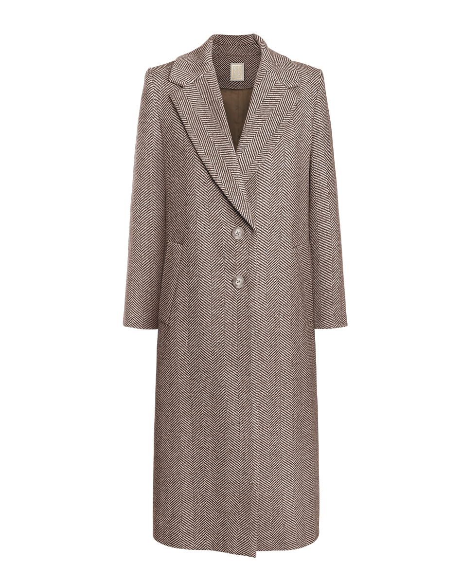 BROWN WOOL COAT image 4